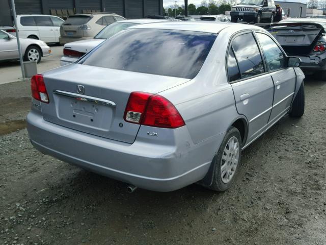 JHMES16543S001331 - 2003 HONDA CIVIC LX GRAY photo 4