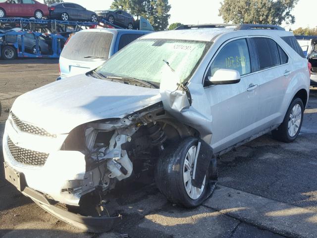 2CNFLDE5XB6316525 - 2011 CHEVROLET EQUINOX LT SILVER photo 2