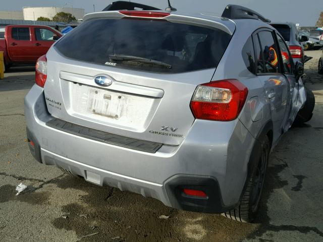 JF2GPAKC5E8224270 - 2014 SUBARU XV CROSSTR SILVER photo 4