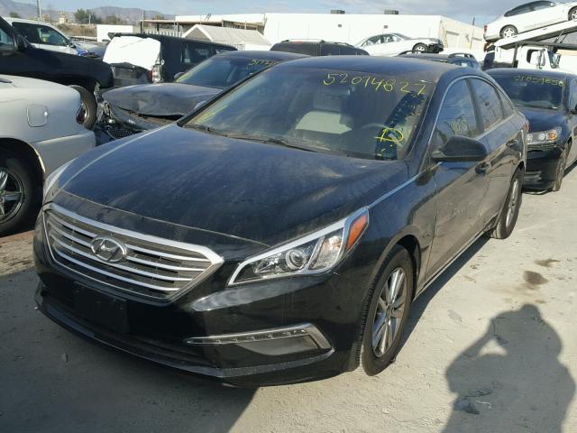 5NPE24AF7FH161466 - 2015 HYUNDAI SONATA SE BLACK photo 2