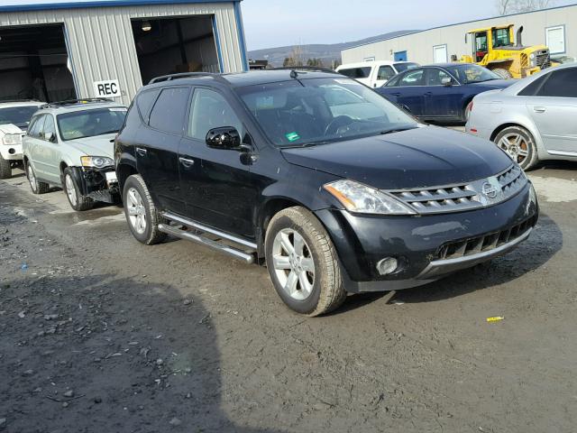 JN8AZ08W17W650177 - 2007 NISSAN MURANO SL BLACK photo 1