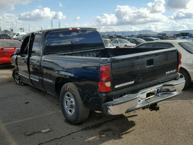 2GCEC19TX41307444 - 2004 CHEVROLET SILVERADO BLACK photo 3