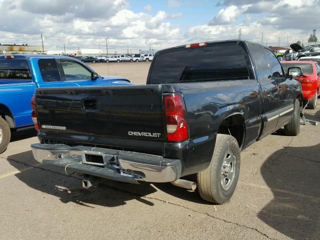 2GCEC19TX41307444 - 2004 CHEVROLET SILVERADO BLACK photo 4