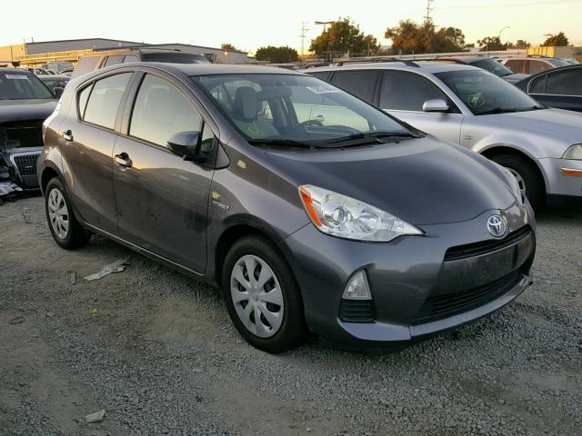 JTDKDTB31D1040187 - 2013 TOYOTA PRIUS C CHARCOAL photo 1