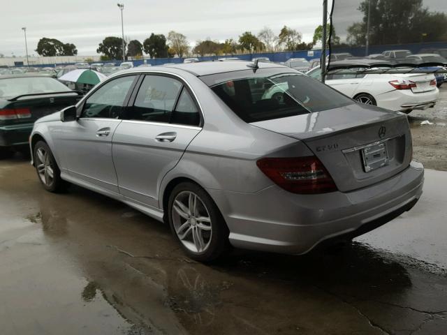 WDDGF4HB9DR243744 - 2013 MERCEDES-BENZ C 250 GRAY photo 3