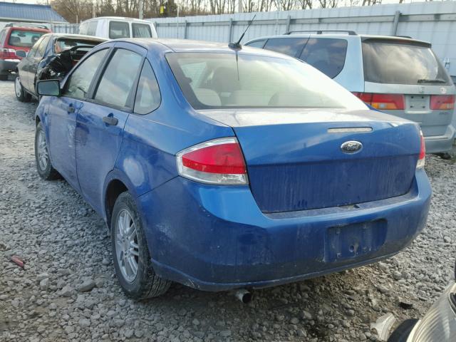 1FAHP3EN7AW288771 - 2010 FORD FOCUS S BLUE photo 3