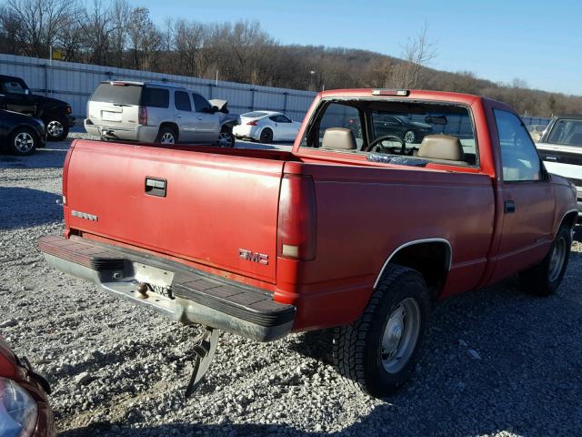 1GTEC14W7WZ510285 - 1998 GMC SIERRA C15 RED photo 4