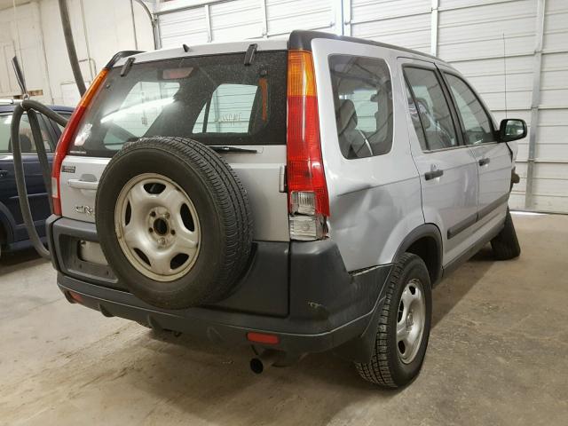 SHSRD78404U221920 - 2004 HONDA CR-V LX SILVER photo 4