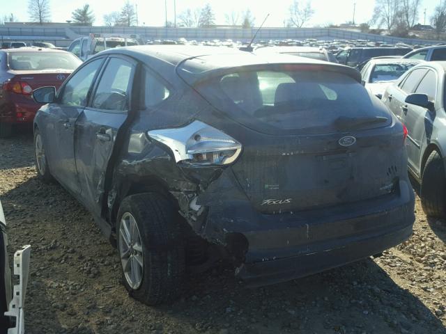 1FADP3K25FL328864 - 2015 FORD FOCUS SE BLACK photo 3