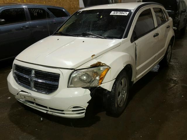 1B3HB28B28D696297 - 2008 DODGE CALIBER WHITE photo 2