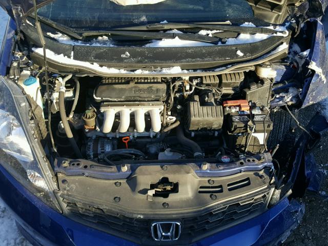 JHMGE8H52CC027247 - 2012 HONDA FIT SPORT BLUE photo 7