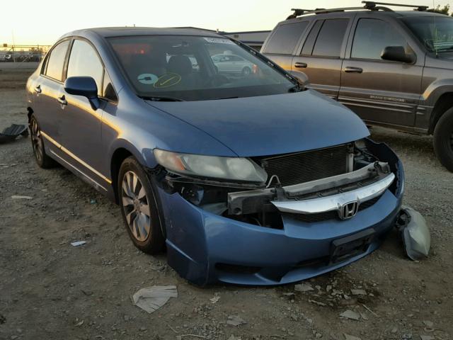 19XFA1F81AE013052 - 2010 HONDA CIVIC EX BLUE photo 1