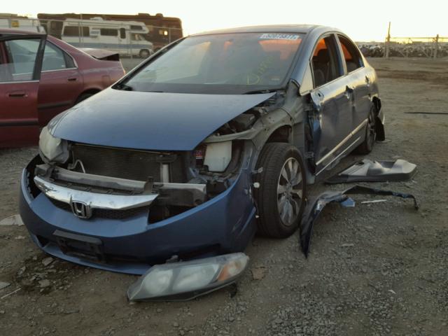 19XFA1F81AE013052 - 2010 HONDA CIVIC EX ლურჯი ფოტო 2