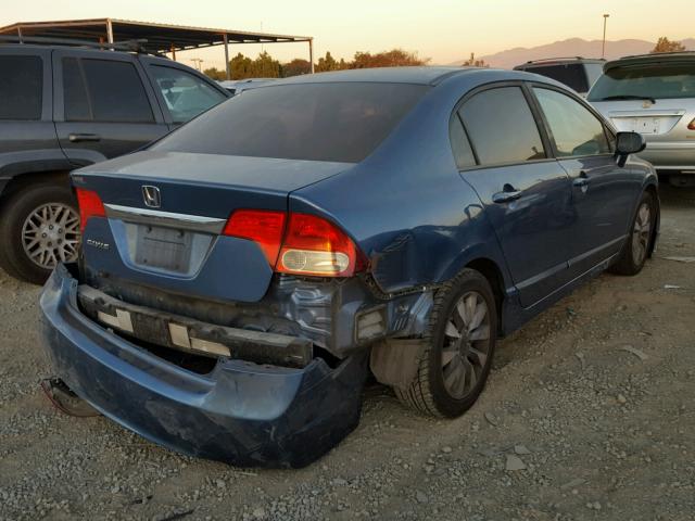 19XFA1F81AE013052 - 2010 HONDA CIVIC EX ლურჯი ფოტო 4