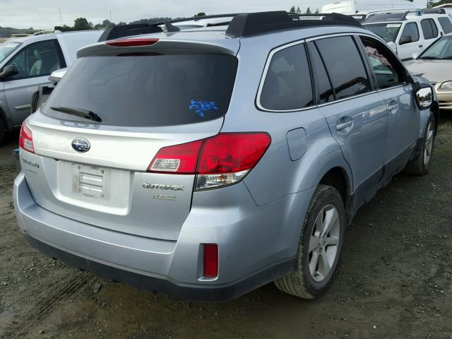 4S4BRBKCXD3276865 - 2013 SUBARU OUTBACK 2. SILVER photo 4