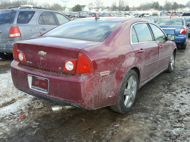 1G1ZJ57739F180713 - 2009 CHEVROLET MALIBU 2LT BURGUNDY photo 4