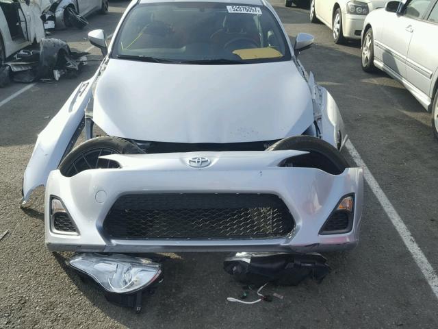 JF1ZNAA14G9700332 - 2016 TOYOTA SCION FR-S ვერცხლისფერი ფოტო 9