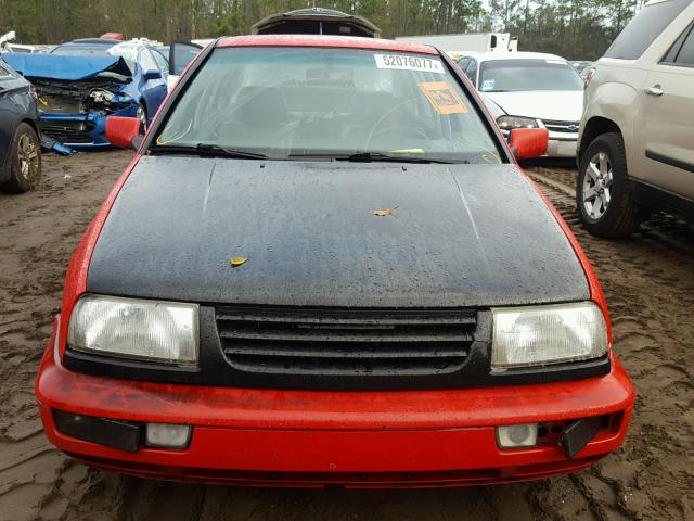 WVWTS81H4RW525082 - 1994 VOLKSWAGEN JETTA III RED photo 9