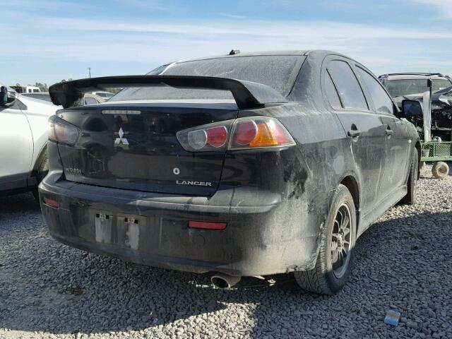 JA32U2FU8AU013512 - 2010 MITSUBISHI LANCER ES/ BLACK photo 4