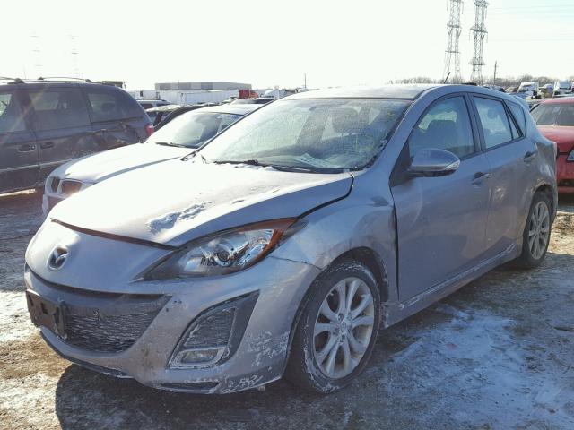 JM1BL1H58A1129573 - 2010 MAZDA 3 S SILVER photo 2