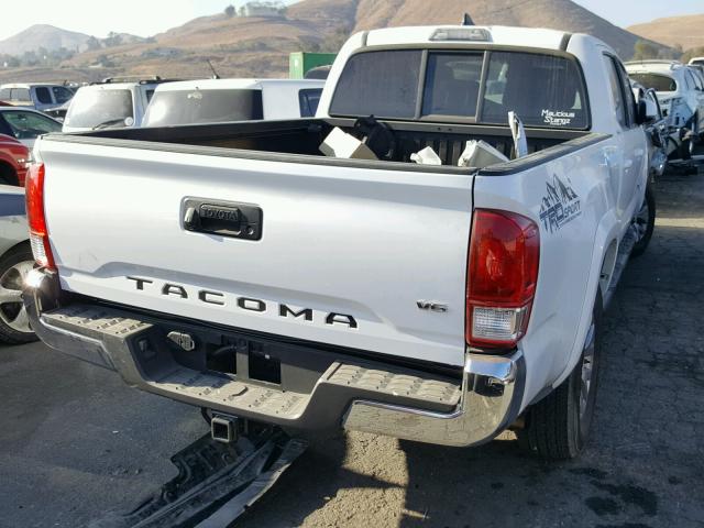 3TMBZ5DNXHM010593 - 2017 TOYOTA TACOMA DOU WHITE photo 4