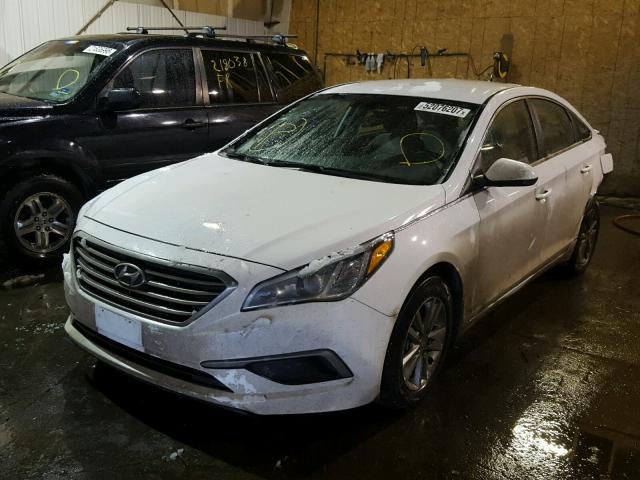 5NPE24AF7GH302439 - 2016 HYUNDAI SONATA SE WHITE photo 2