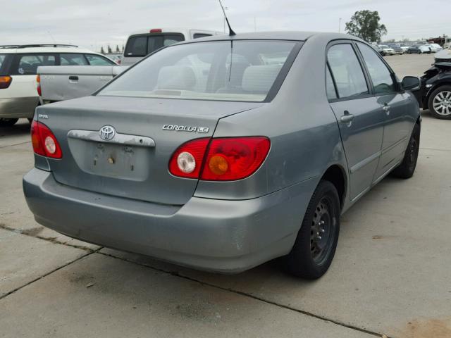 1NXBR38E74Z308650 - 2004 TOYOTA COROLLA CE GRAY photo 4