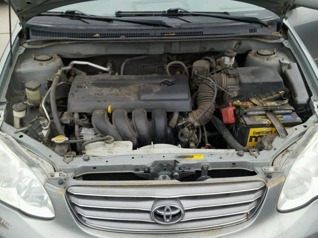 1NXBR38E74Z308650 - 2004 TOYOTA COROLLA CE GRAY photo 7