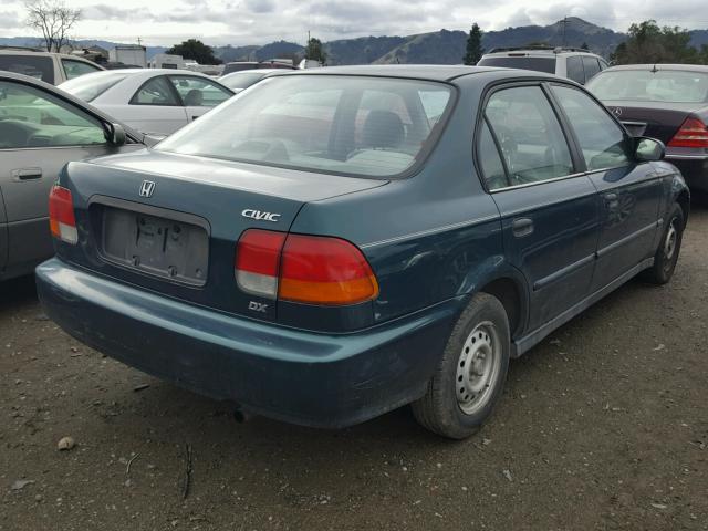 1HGEJ6626TL006470 - 1996 HONDA CIVIC DX GREEN photo 4