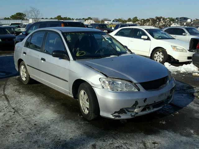 1HGES163X5L027981 - 2005 HONDA CIVIC DX V SILVER photo 1