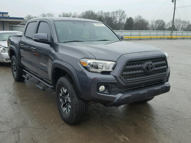 3TMCZ5AN5HM050265 - 2017 TOYOTA TACOMA DOU GRAY photo 1