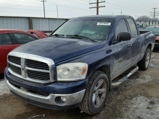 1D7HA18P57S113602 - 2007 DODGE RAM 1500 S BLUE photo 2