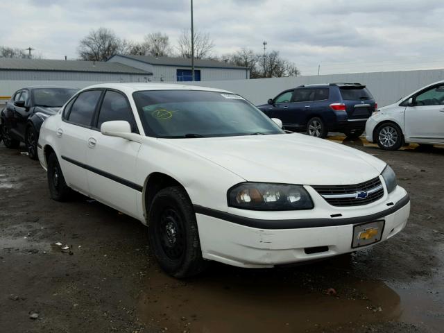 2G1WF55K249338083 - 2004 CHEVROLET IMPALA WHITE photo 1