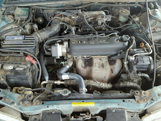 1HGCB7662MA055157 - 1991 HONDA ACCORD EX GREEN photo 7