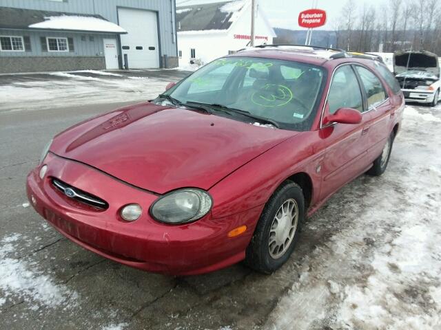 1FAFP58S0XA190692 - 1999 FORD TAURUS SE RED photo 2