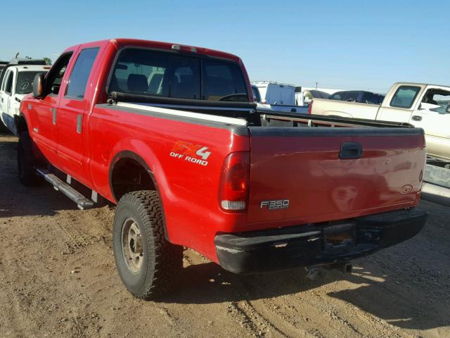 1FTSW31P14ED69947 - 2004 FORD F350 SRW S RED photo 3