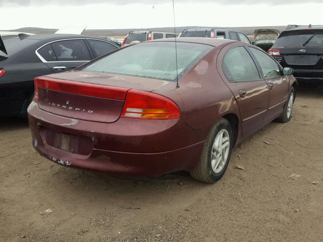 2B3AD46R61H575174 - 2001 DODGE INTREPID S MAROON photo 4