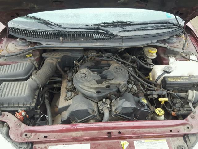 2B3AD46R61H575174 - 2001 DODGE INTREPID S MAROON photo 7