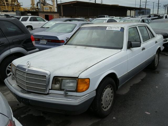 WDBCA25D6JA407896 - 1988 MERCEDES-BENZ 300 SEL WHITE photo 2