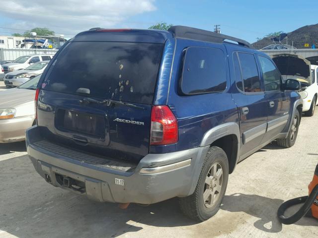 4NUES16S046117356 - 2004 ISUZU ASCENDER S BLUE photo 4