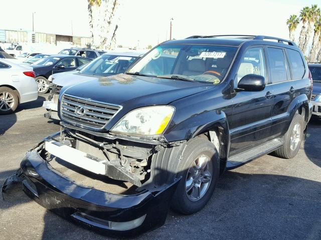 JTJBT20X750076795 - 2005 LEXUS GX 470 BLACK photo 2