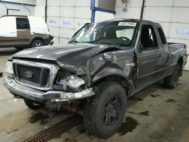 1FTYR15E04PA02685 - 2004 FORD RANGER SUP GRAY photo 2