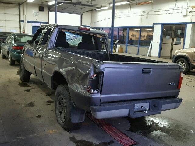 1FTYR15E04PA02685 - 2004 FORD RANGER SUP GRAY photo 3