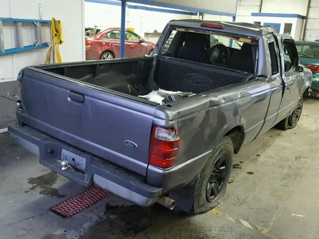 1FTYR15E04PA02685 - 2004 FORD RANGER SUP GRAY photo 4