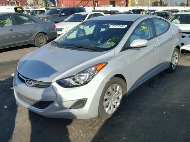 KMHDH4AE5CU395149 - 2012 HYUNDAI ELANTRA GL SILVER photo 2