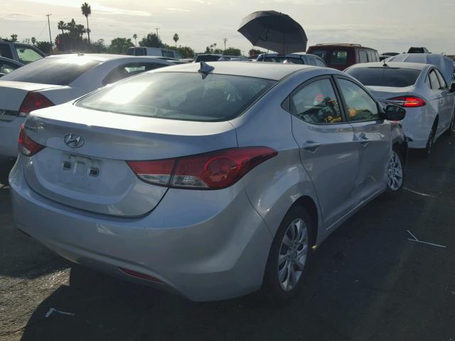 KMHDH4AE5CU395149 - 2012 HYUNDAI ELANTRA GL SILVER photo 3