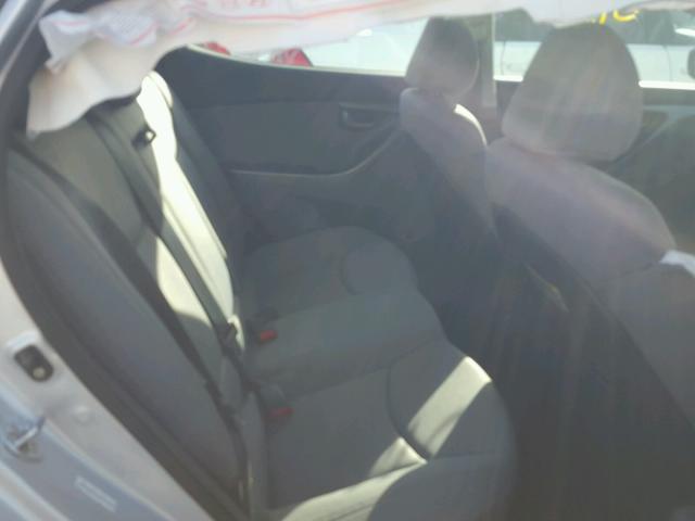 KMHDH4AE5CU395149 - 2012 HYUNDAI ELANTRA GL SILVER photo 6