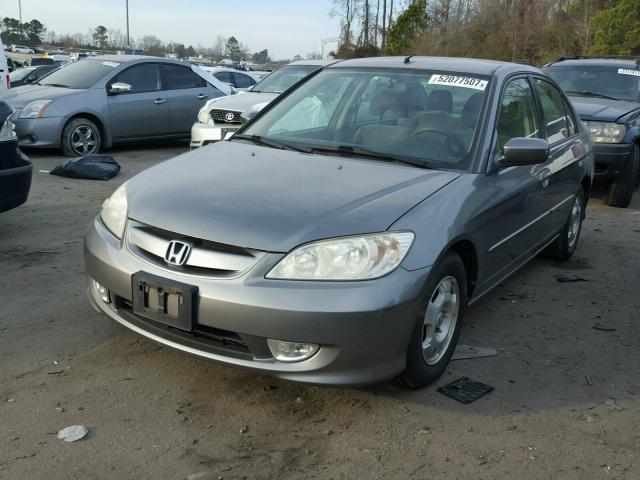 JHMES96655S026071 - 2005 HONDA CIVIC HYBR GRAY photo 2