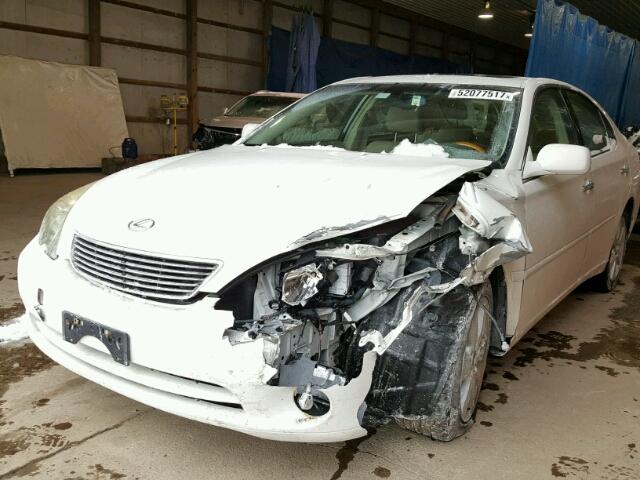 JTHBA30G555105128 - 2005 LEXUS ES 330 WHITE photo 9