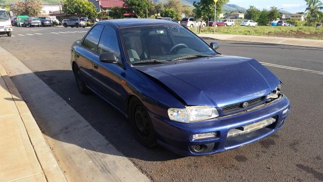 JF1GC4357YH501524 - 2000 SUBARU IMPREZA L BLUE photo 1